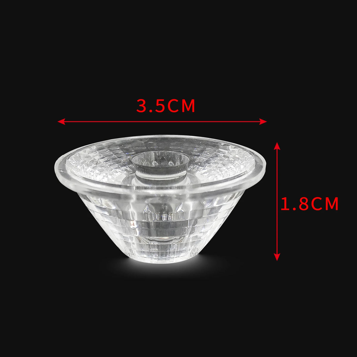 lentille optique transparente noir grille perforations moderne éclairage scène dji professionnel 35deg 45deg