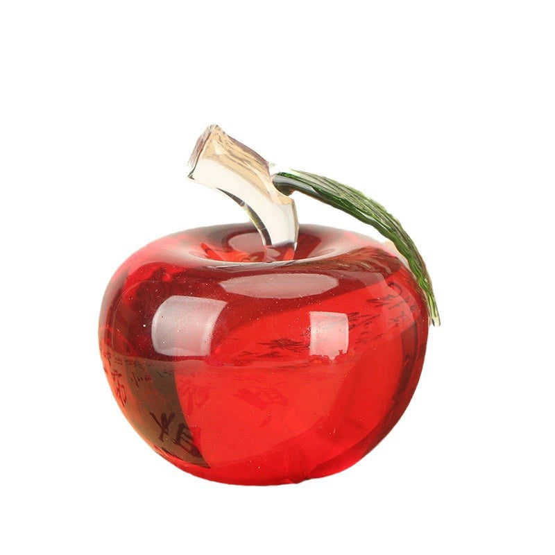 figurines fruits cristal transparentes potiron pomme raisin kaki salon chambre