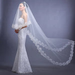 voile mariée blanc dentelle florale transparent classique polyester microfibre bouquet fleurs peigne classic erotique
