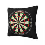 taie d'oreiller carrée échiquier noir moderne 100% polyester zip invisible 30x30cm 40x40cm 45x45cm 50x50cm