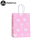 petites coupes papier rose motif rubans moderne blanc festives mariage anniversaire enfants