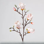 décoration intérieure branche artificielle magnolia blanc rose feuilles naturelles maison mariage anniversaire