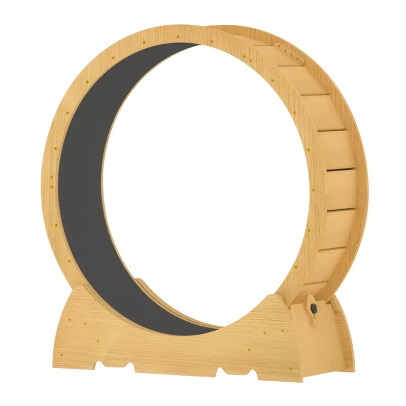 roue d'exercice hamster bois naturel moderne taille XL