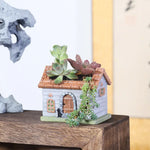 pots plantes succulentes maisonnette résine époxy rustique organisateur stylos décoration table maison