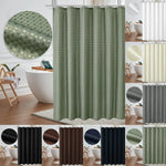 rideau douche moderne vert olive noir marron foncé bleu marine blanc beige gris texture
