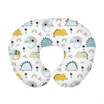 taies d'oreiller bébés unisexe coton animaux arc ciel étoiles fleurs moderne opaques gris bleu