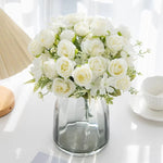 bouquet fleurs artificielles roses soie mariage décoration extérieur intérieur moderne minimaliste