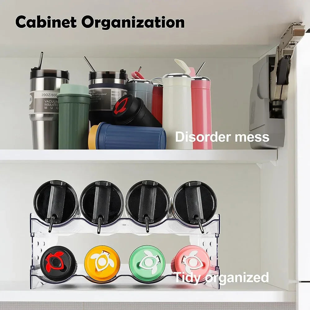 support bouteilles transparent pliable moderne clips empilable organisation cuisine réfrigérateur minimalistė