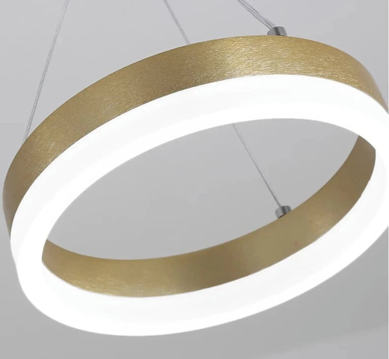 suspension lumineuse moderne or led table restaurant chambre