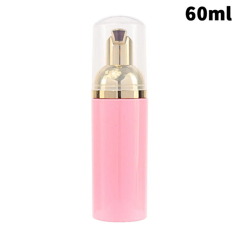 flacons pulvérisation mousse 60ml vert rose noir marron blanc transparent moderne rechargeable