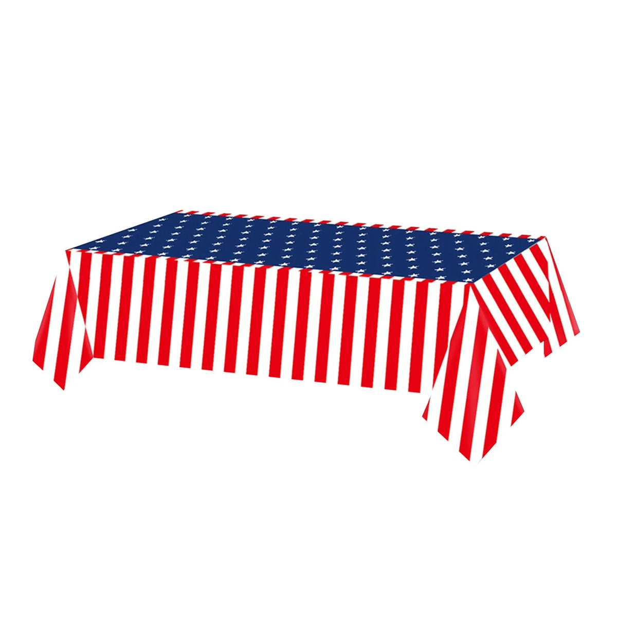 nappe jetable imperméable rouge blanche bleue theme jour independance americain festive table mangerDecoration patriotique