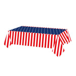 nappe jetable imperméable rouge blanche bleue theme jour independance americain festive table mangerDecoration patriotique