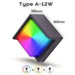applique murale led moderne noire blanche controle app telecommande étanche alexa google