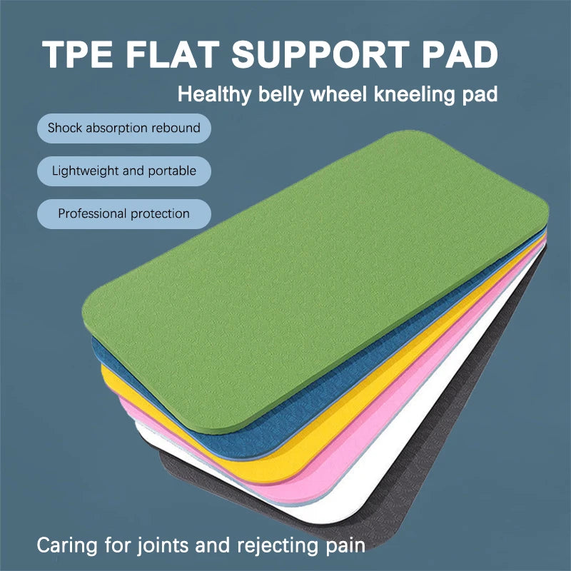 tapis yoga portable antidérapant tpe épais coussin genou multicolore vert jaune rose bleu gris