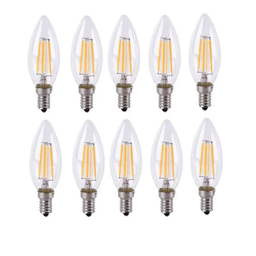 ampoule led bougie e14 filament doré vintage moderne décoration intérieur lustre blanc chaud