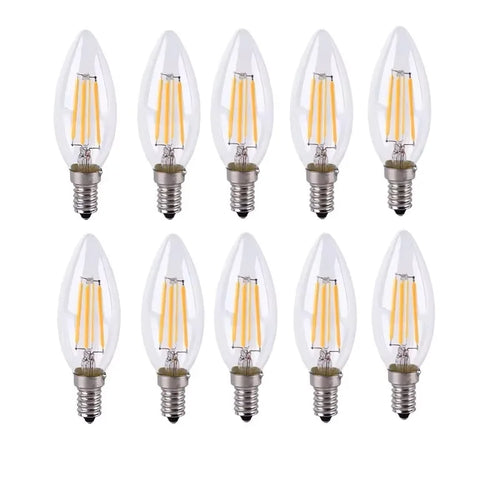 ampoule led bougie e14 filament doré vintage moderne décoration intérieur lustre blanc chaud