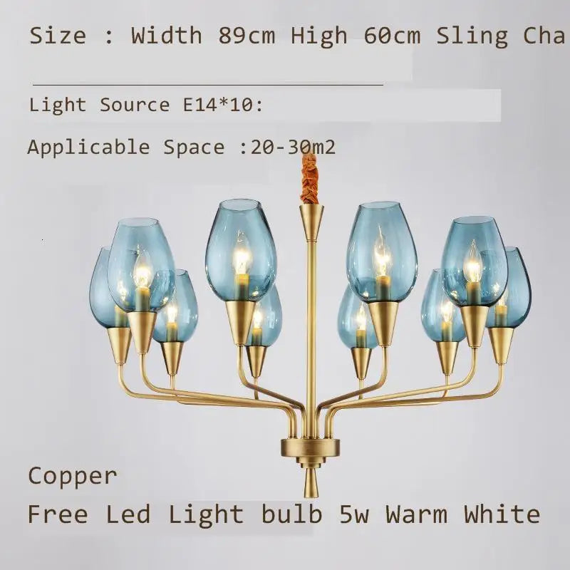 chandelier moderne or verrines transparentes élégant suspension tableaux décorativos