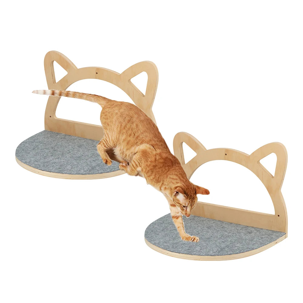 meuble chat suspendu bois naturel gris moderne tapis vis fixation notice