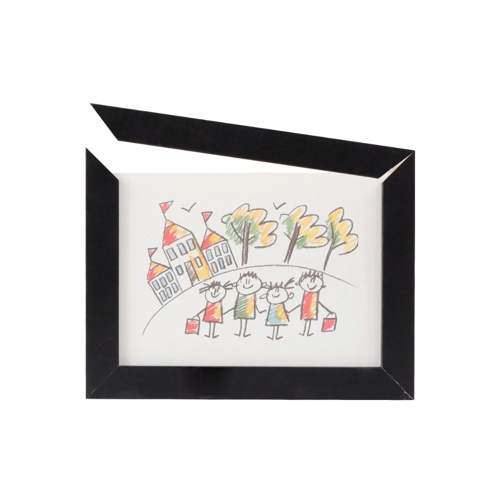 cadres photo bois enfants dessins animaux paysages aimants minimaliste rustique