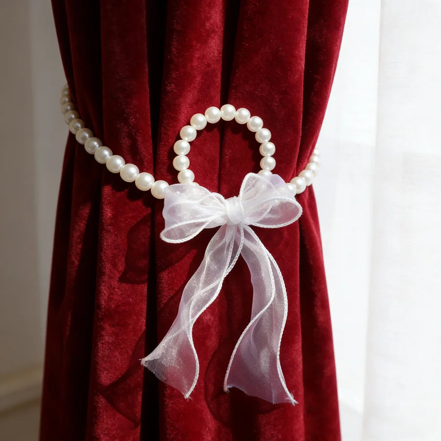 bracelet élégant blanches ruban organza semi transparent classique 33cm 22.5cm 55g