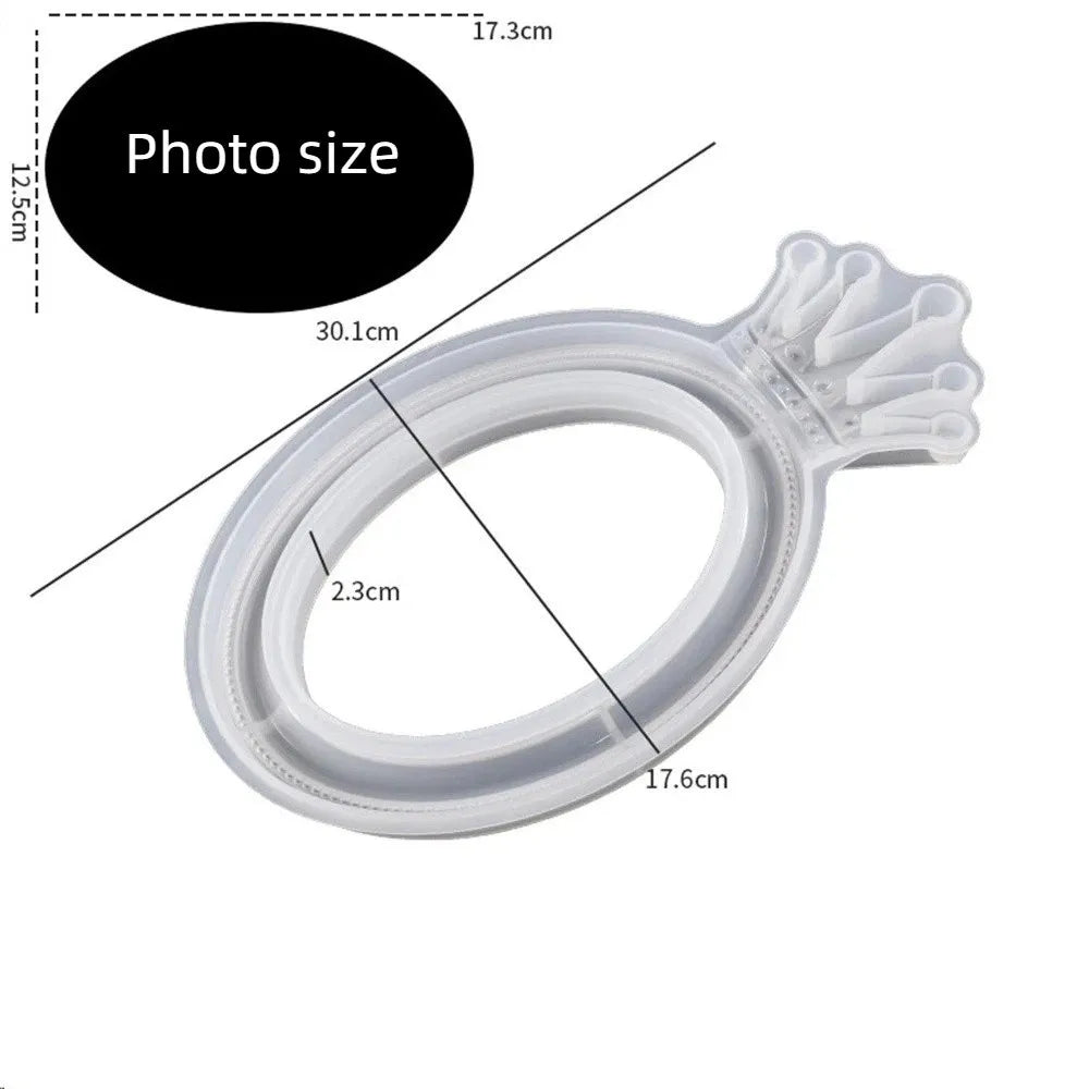 cadres photo silicone antiadhésif couronne géométrique classique baroque