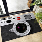 tapis vintage noir cassette vidéo salon polyester géométrique brillant moderne