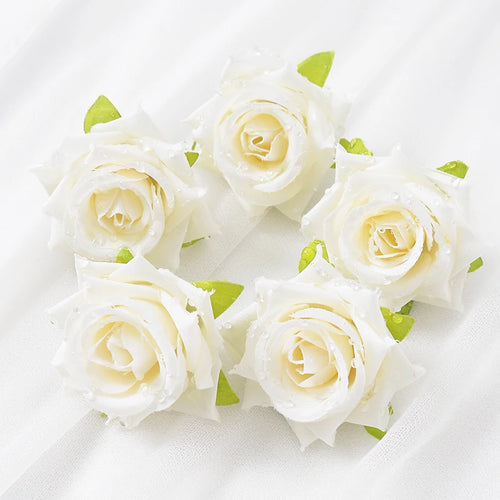 petites roses artificielles soie fleurs décoratives bouquet mariage maison jardin intérieur extérieur