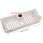 étagère douche moderne réutilisable plastique abs blanc noir texture grille clips barre douche éléments