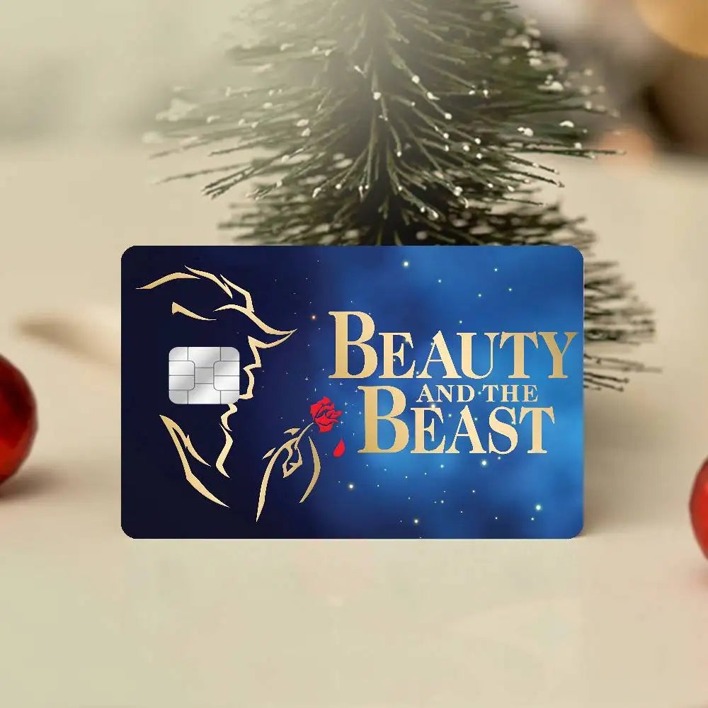 étui cartes bancaires adhésif belle bête vitraux colorés rose personnages réutilisable