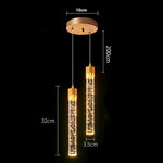 suspension lumineuse moderne transparente bulles dorées encastrable autonomes 90 260V