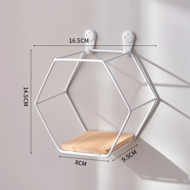 étagère murale hexagonale or moderne étagère murale noire métal étagère murale beige scandinave étagère