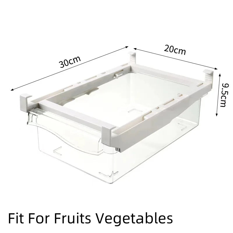 boîtes rangement réfrigérateur transparentes clips extensibles modernes pratique