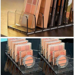 organisateur maquillage transparent palette fards plastique moderne rangement poudre cosmétique