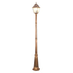 lampe rue or noir classique vintage éclairage public ip65 led e27 aluminium retrogarde