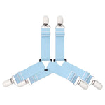 attache élastique lit clips métalliques tissu uni polyester coton moderne bleu noir blanc qualité