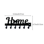 porte cle mural noir fer lettres sweet crochet organisation entree maison moderne