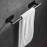 accessoire salle bain adhésif noir moderne porte rouleau papier toilette napkin holder suspension serviettes
