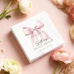 serviettes table mariage blanc rose pâle arc text bienvenue sophia shower papier classique festif