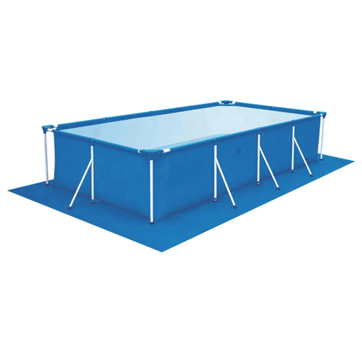 tapis piscine rectangulaire bleu moderne pliable texture tissée sol imperméable 2x3 2x4 2x5 3x5mètre
