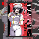 toile anime illustration graphique clips decoration salon blanc rouge noir vertical