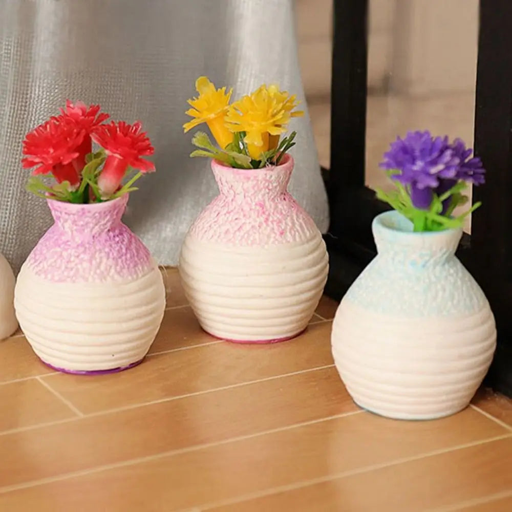 plantes artificielles vases fleurs vert rouge jaune feuilles simples modernes vintage Podscape
