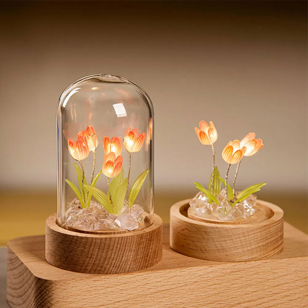 Kit DIY lampe fleur tulipe à assembler