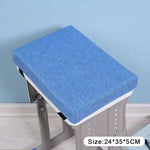 tabouret moderne gris toile lin coussin amovible imperméable boucles noiresscrição