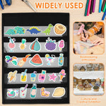 porte stickers pliable noir moderne stickers autocollants pvc transparent compartiments organisation événementnels affichages