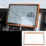 organisateur rangement voiture orange texture cuir moderne adhésif compartiments tasses objets smartphone