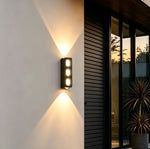applique murale moderne led noir éclairage extérieur balcon jardin hydrofuge minimaliste