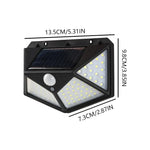 lampe murale solaire noire moderne panneau capteur led blancextérieur jardin rue