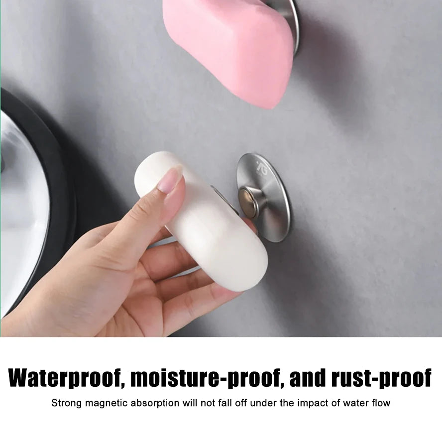 porte savon aimant mural sans perforation moderne savonnette support rangement salle bains minimalist brosse