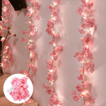 guirlande fleurs cerisier led rose doré decoration chambre mariage vacances erotique floral japonais