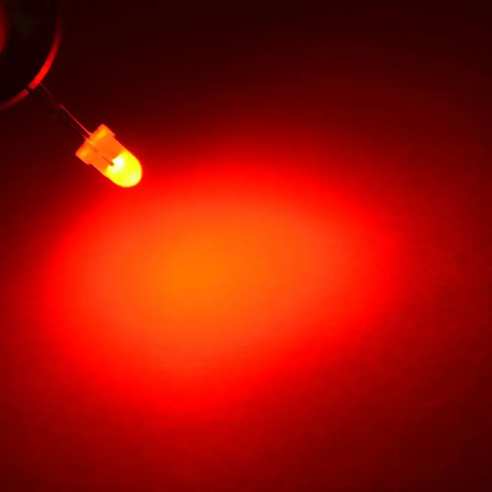 Diodes led 3mm bleu vert rouge blanc chaud jaune diffuses 1000pcs nouvelle